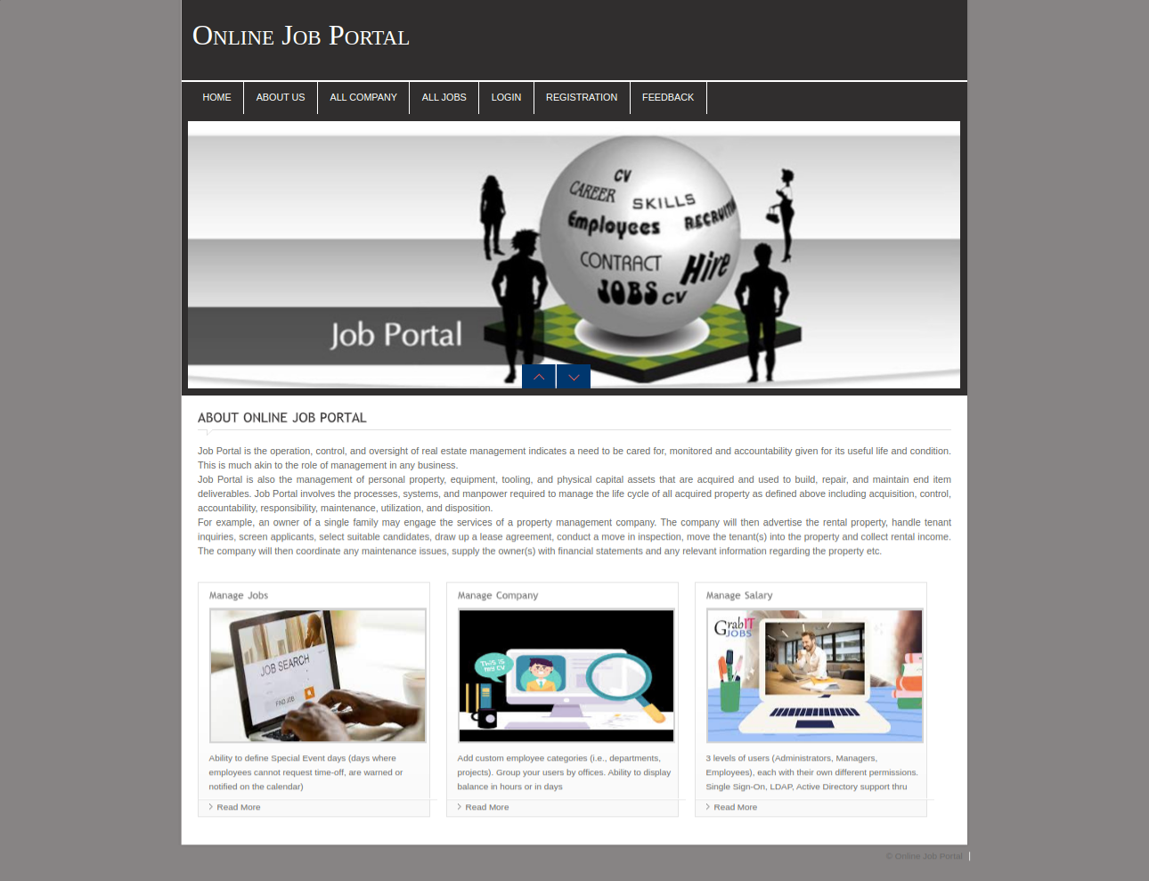 online job portal project presentation