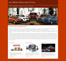 PHP and MySQL Project on Auto Mobiles Management System PHP and MySQL Project on Auto Mobiles Management System