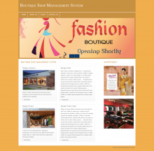 PHP and MySQL Project on Boutique Shop Management System PHP and MySQL Project on Boutique Shop Management System
