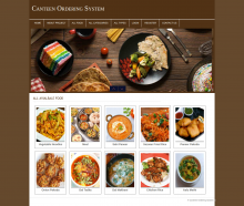 PHP and MySQL Mini Project on Canteen Ordering System