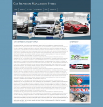 PHP and MySQL Project on Car Showroom Management System PHP and MySQL Project on Car Showroom Management System