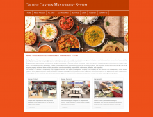 PHP and MySQL Project on College Canteen Management System