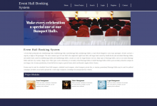 Python Django and MySQL Project on Event Hall Booking System