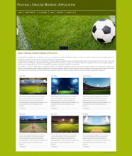 PHP and MySQL Project on Football Ground Booking System PHP and MySQL Project on Football Ground Booking System