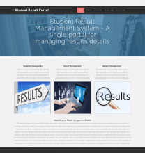 PHP and MySQL Project on Student Result Portal PHP and MySQL Project on Student Result Portal