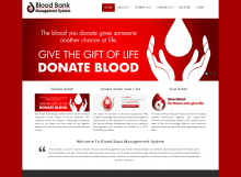 PHP and MySQL Project in Blood Bank Management System 