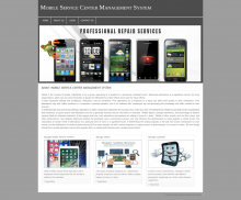 PHP and MySQL Project on Mobile Service Center Management System PHP and MySQL Project on Mobile Service Center Management System