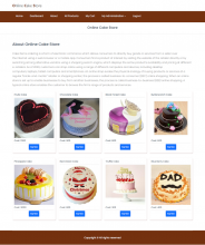 Java Spring Boot, Angular and MySQL Project on Online Cake Store