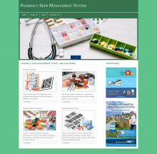 Pharmacy Shop Management Pharmacy Shop Management