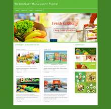 Supermarket Management System Supermarket Management System