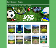 PHP and MySQL Project on Turf Booking System PHP and MySQL Project on Turf Booking System