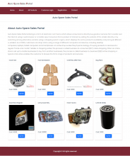 Java Spring Boot, Angular and MySQL Project on Auto Spare Sales Portal