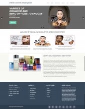 PHP and MySQL Project on Online Cosmetic Shop
