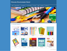 PHP and MySQL Mini Project on Online Stationery Shop