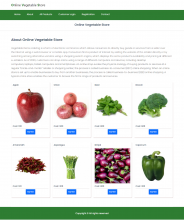 Java Spring Boot, Angular and MySQL Project on Online Vegetable Store