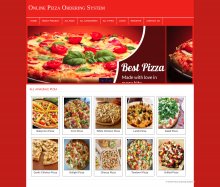 PHP and MySQL Mini Project on Online Pizza Ordering System