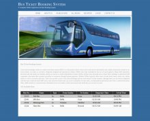 Java, JSP and MySQL Project on Bus Ticket Booking System