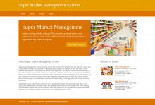 Python, Django and MySQL Project on Super Market Management System