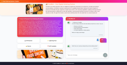 Restaurant Ordering System - Agentic AI LLM GenAI Based Project