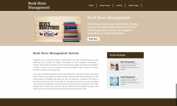 Python Django and MySQL Project on Book Store Management System