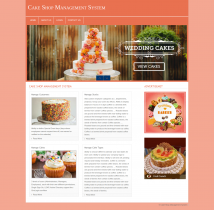 PHP and MySQL Project on Cake Shop Management System