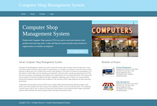 Python, Django and MySQL Project on Computer Shop Management System