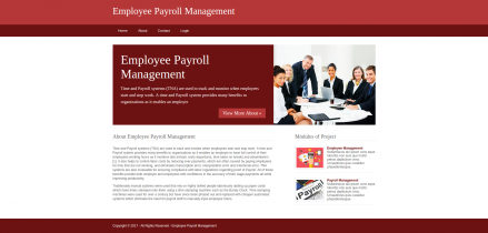 Python, Django and MySQL Project on Employee Payroll Management System