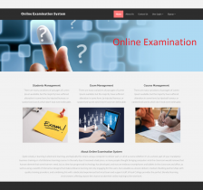 PHP and MySQL Project on Online Examination System