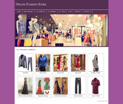 PHP and MySQL Mini Project on Online Fashion Store