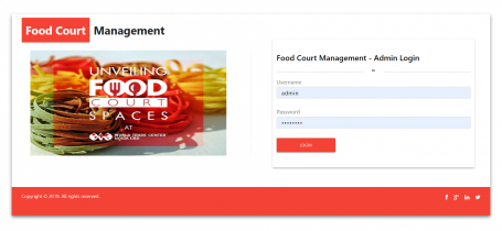 NodeJS, AngularJS and MySQL Project on Food Court Management System