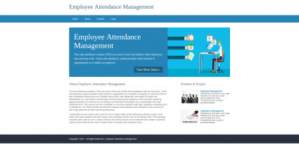 Python, Django and MySQL Project on Employee Attendance Management System