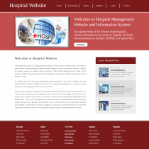 HTML, CSS and JavaScript Project on Hospital System