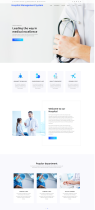 HTML, CSS and JavaScript Project on Hospital Management System