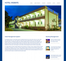 HTML, CSS and JavaScript Project on Hotel System