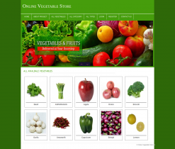 PHP and MySQL Mini Project on Online Vegetable Store