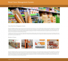 Python, Django and MySQL Project on Retail Store Management System