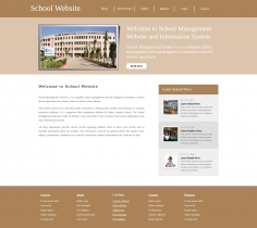 HTML, CSS and JavaScript Project on School System