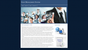 PHP and MySQL Project on Staff Management System