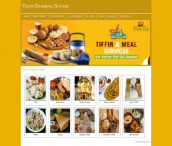 PHP and MySQL Project on Tiffin Ordering System