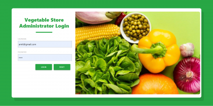 Vegetable Store Management System Spring Boot Project