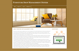 PHP and MySQL Project on Furniture Shop Management System