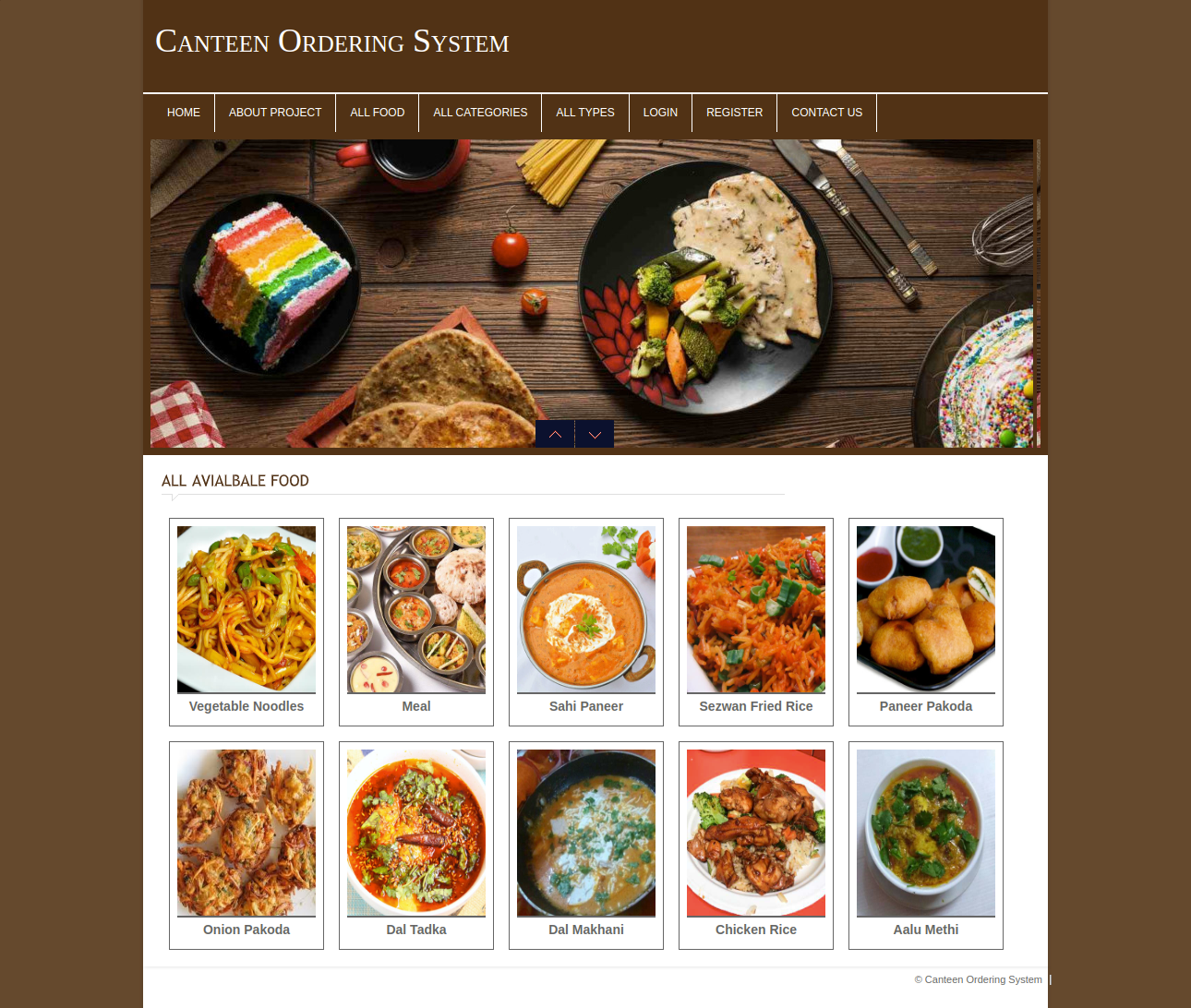 Canteen Ordering System Php Mysql Free Source Code Documentation